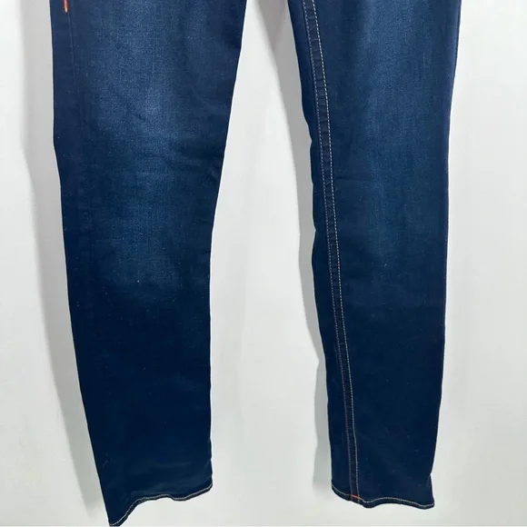 True Religion Billie Mid Rise Straight Dark Wash Jeans - Picture 4 of 9
